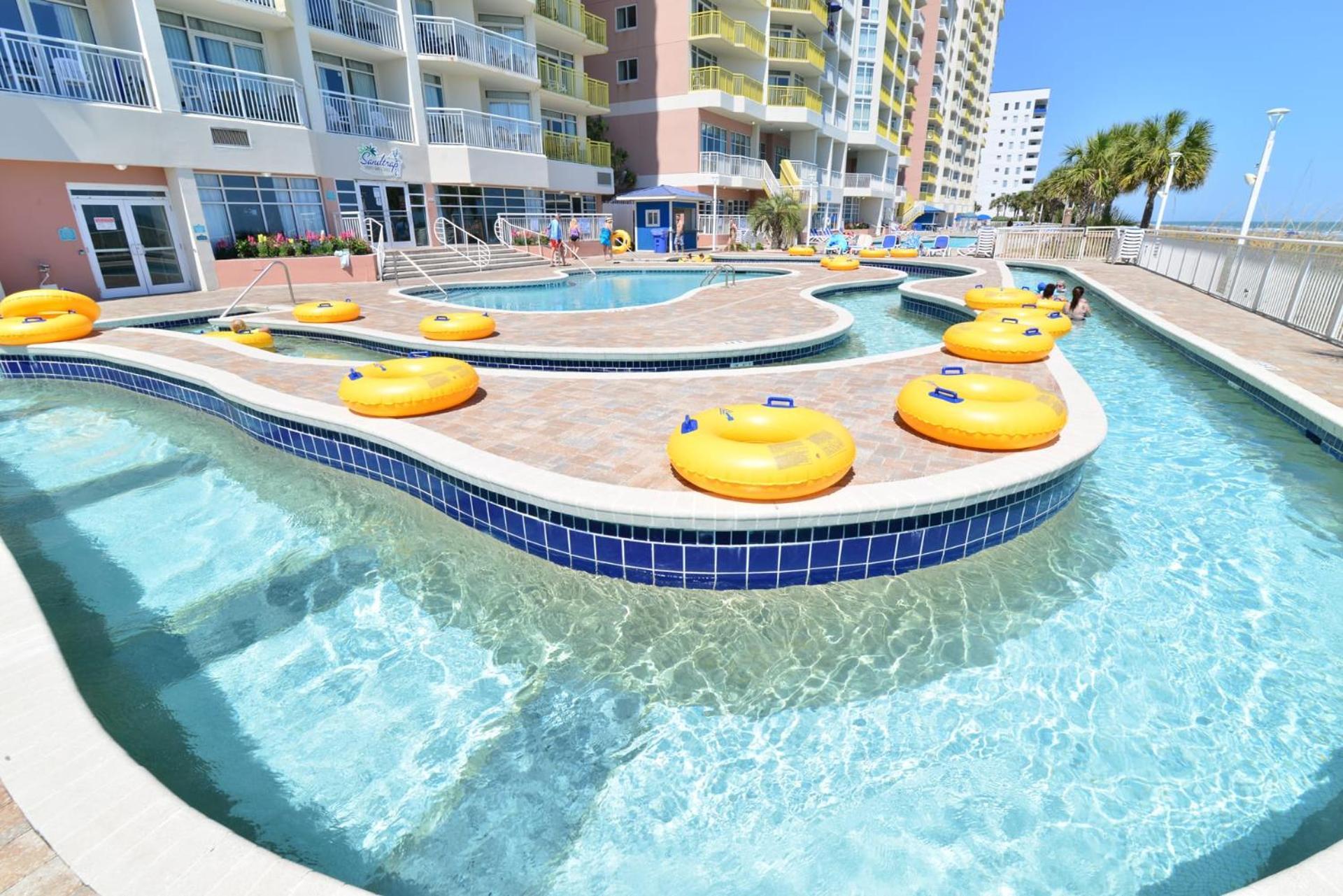 Oceanfront Top Location Modern Resort Lazy River Huge Pool Oasis Myrtle Beach Exterior photo